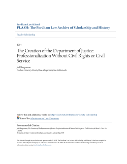 The Creation of the Department of Justice