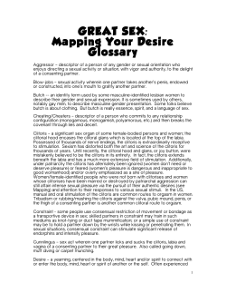 Glossary - Mapping Your Desire