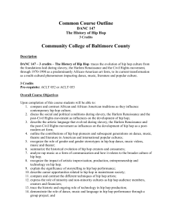 DANC 147 - Community College of Baltimore County