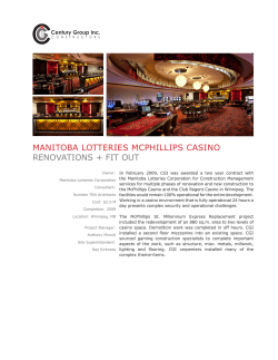 manitoba lotteries mcphillips casino renovations + fit out
