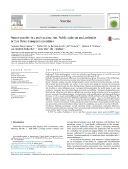 Future pandemics and vaccination