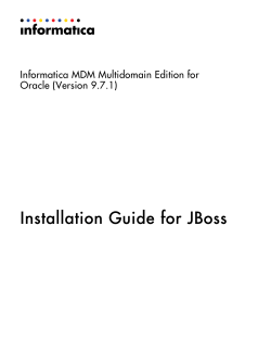 Informatica MDM Multidomain Edition for Oracle - 9.7.1