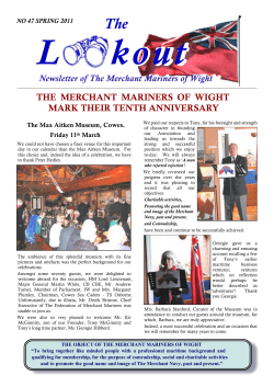 Lookout Spring 2011 - Merchant Mariners of Wight