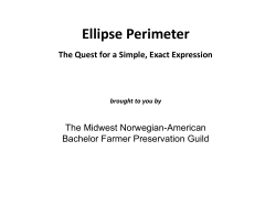 Ellipse Perimeter - GRAN Corporation
