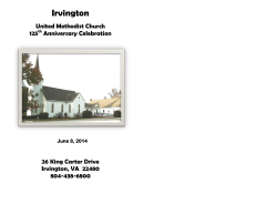 church history book - Irvington United Methodist Church
