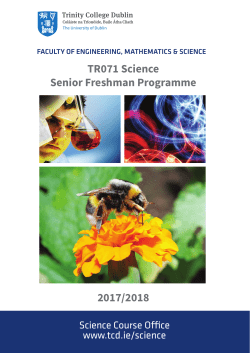 Senior Freshman Programme 2017/18 (PDF 3845KB)