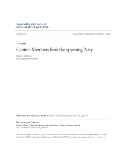 Cabinet Members from the opposing Party
