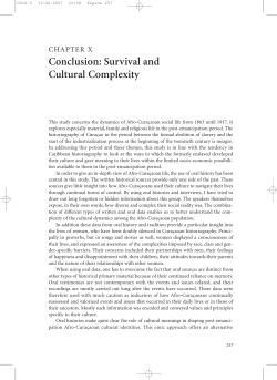 Chapter 10: Conclusion: Survival and Cultural Complexity