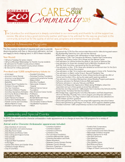 2015 Columbus Zoo Cares document
