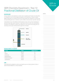 Year 12 – Fractional Distillation