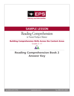 Reading Comprehension