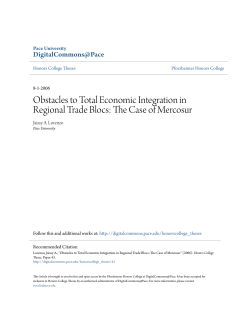 Obstacles to Total Economic Integration in Regional Trade Blocs