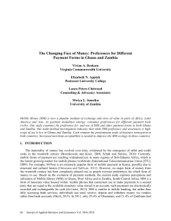 The Changing Face of Money: Preferences for Different Payment