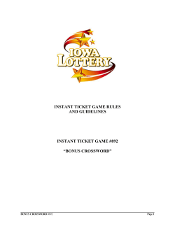 instant ticket game rules and guidelines instant ticket