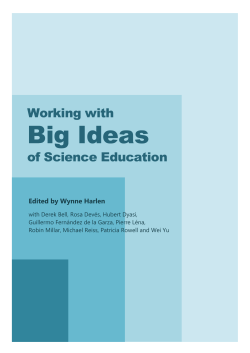 Big Ideas - IAP - the global network of science academies