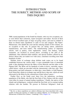 INTRODUCTION THE SUBJECT, METHOD AND SCOPE OF THIS