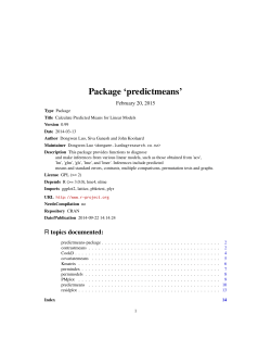 Package `predictmeans`