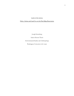 Lands of the Lakota - Environmental Studies