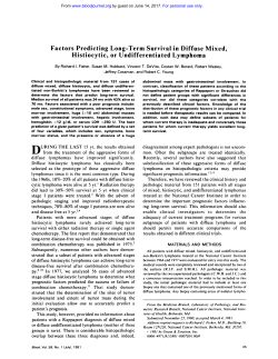Factors Predicting Long-Term Survival in Diffuse