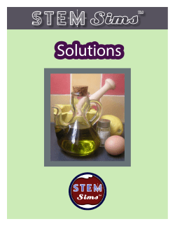 Solutions - STEM Sims