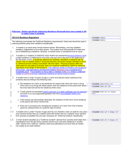 AR 4110 Residence Regulation Tracked