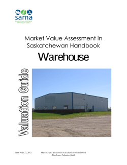 Chapter 6 Warehouse - Saskatchewan Assessment Management