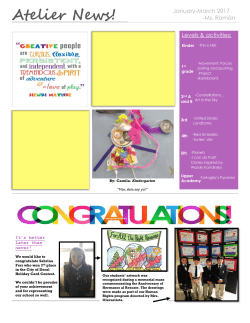 Atelier News! - Shelton Academy