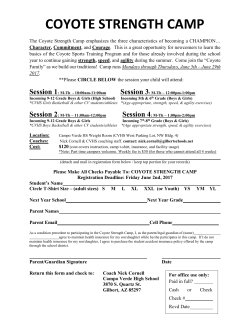 COYOTE STRENGTH CAMP