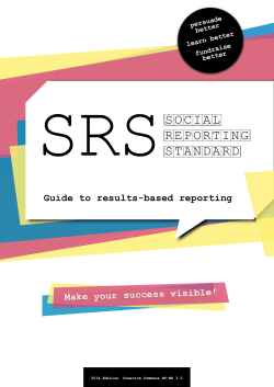 SRS Social Reporting Standard
