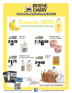 Banana Milk - Byrne Dairy Stores