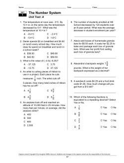 The Number System