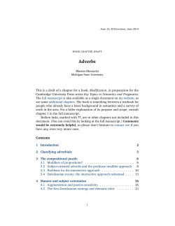 Adverbs - Michigan State University