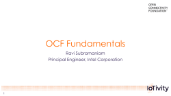 OCF Fundamentals - Open Connectivity Foundation