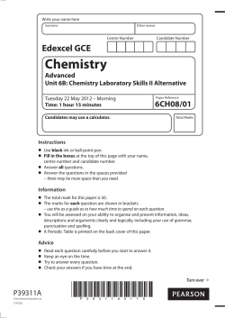 Question paper - Edexcel