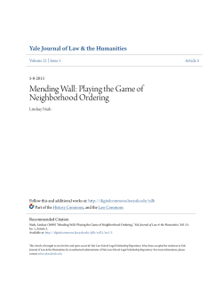 Mending Wall: Playing the Game of Neighborhood Ordering