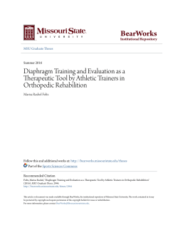 Diaphragm Training and Evaluation as a Therapeutic