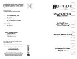 call to artists - Herberger Theater Center