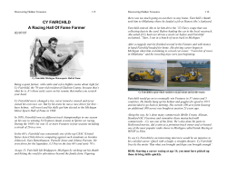 CY FAIRCHILD A Racing Hall Of Fame Farmer