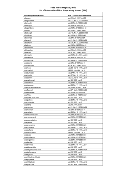 International Non-Proprietary Names(INN)