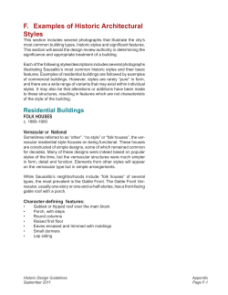 F. Examples of Historic Architectural Styles