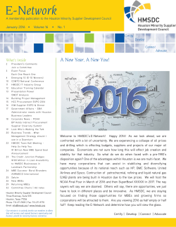 Newsletter January 2016
