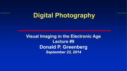 Digital Photography - Cornell Program of Computer Graphics