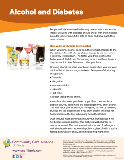 Alcohol and Diabetes - Community Care Alliance of Illinois