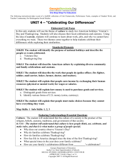 Unit 4 - Celebrating Our Differences