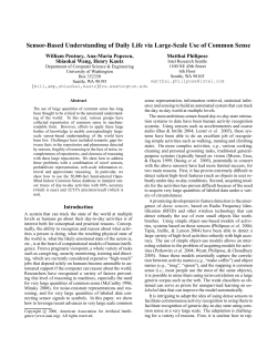 Sensor-Based Understanding of Daily Life via Large