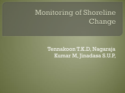 Monitoring of Shoreline Change