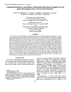 Interspecies Differences in the Stability of Mammalian Sperm Nuclei