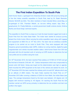 Note - The First Indian Expedition To South Pole