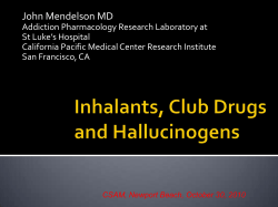Hallucinogens and Inhalants