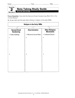 Note Taking Study Guide